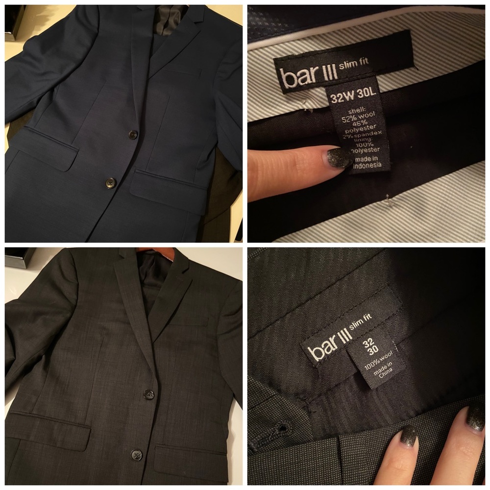 EUC Bundle of 8 Macy’s Bar III Suits - Picture 5 of 5